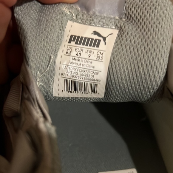 Puma W9 Vikky Suede Bow Lace Almost New Soft Grey - Picture 6 of 6